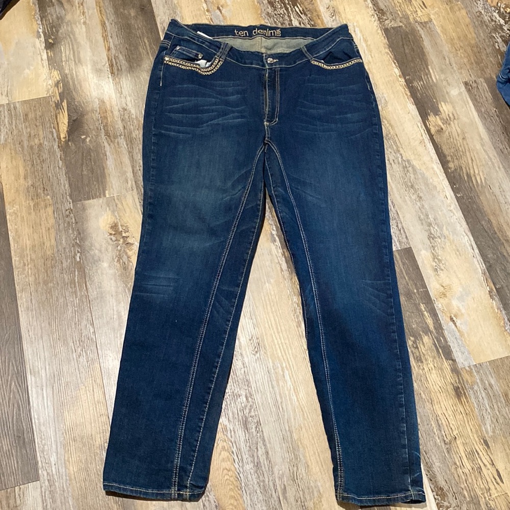 Hardly worn blue jeans